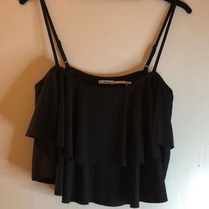 Kimchi Blue Ruffle Cropped Tank